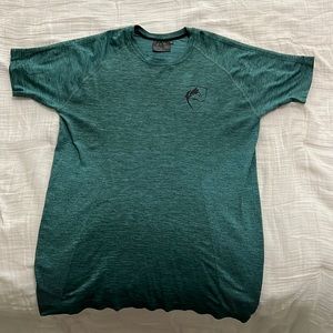 Alphalete Athletics mens large green stretch shirt